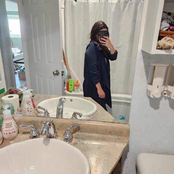 3/4 Sleeve Stylish Jacket Overcoat - Picture 5 of 6